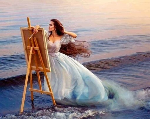 The Painter Woman Diamond Painting