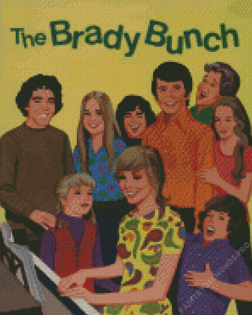 The Brady Bunch Illustration Diamond Painting