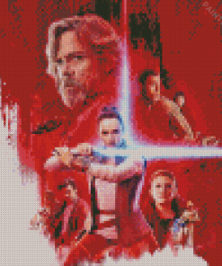 The last Jedi Characters Diamond Painting