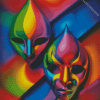 Theater Masks Diamond Painting