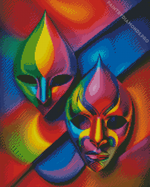 Theater Masks Diamond Painting