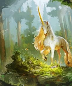 Unicorn In The Forest Diamond Painting