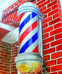 Vintage Barbershop Pole Diamond Painting