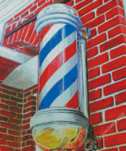 Vintage Barbershop Pole Diamond Painting