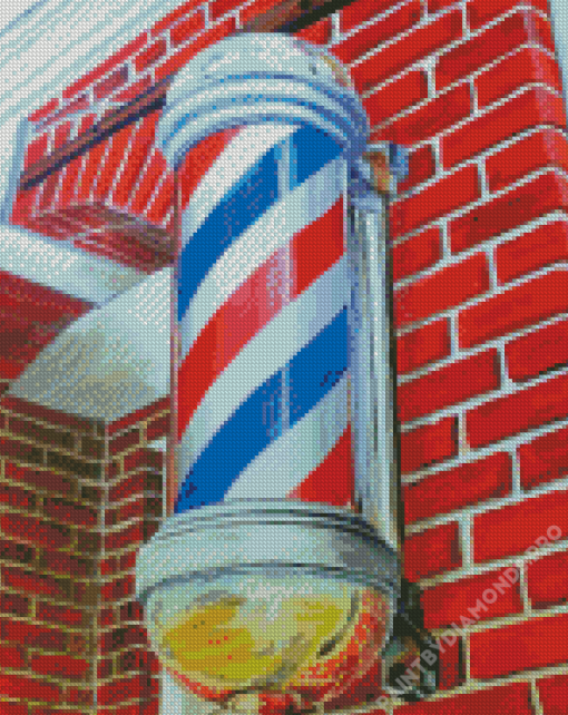 Vintage Barbershop Pole Diamond Painting