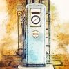 Vintage Petrol Pump Diamond Painting