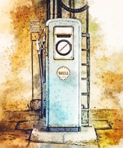 Vintage Petrol Pump Diamond Painting