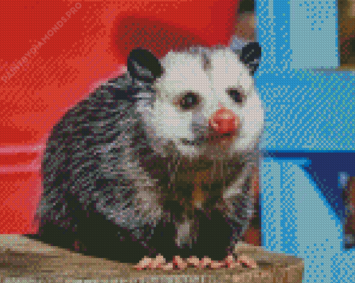 Virginia Opossum Diamond Painting