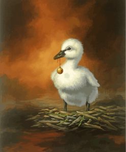 White Duckling Art Diamond Painting