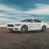 White Ford Mustang Diamond Painting