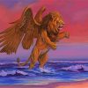 Winged Lion In Sea Diamond Painting