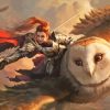 Woman Riding Owl Diamond Painting