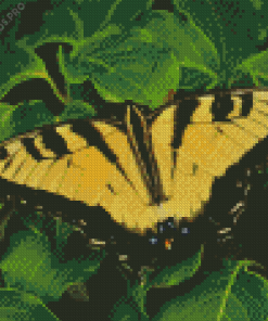 Yellow Monarch Butterfly Diamond Painting