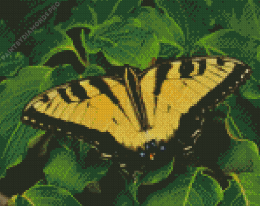 Yellow Monarch Butterfly Diamond Painting