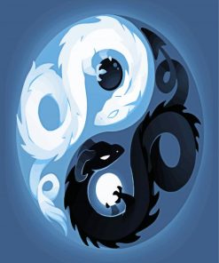 Yin And Yang Dragons Diamond Painting