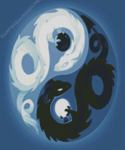 Yin And Yang Dragons Diamond Painting