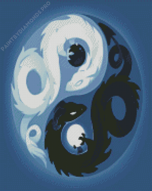 Yin And Yang Dragons Diamond Painting