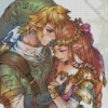 Zelda And Link Art Diamond Painting