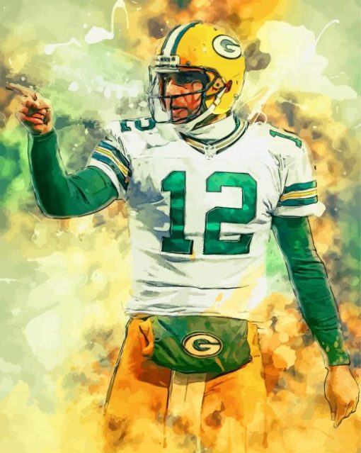 Aaron Green Bay Packers Diamond Painting