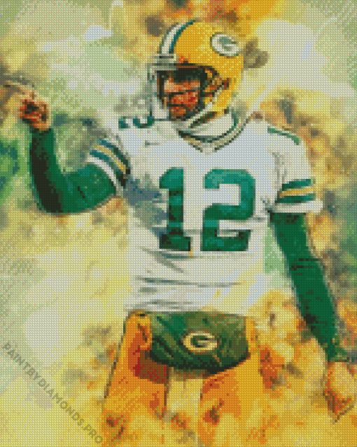 Aaron Green Bay Packers Diamond Painting