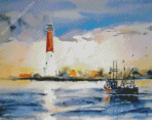 Abstarct Barnegat Lighthouse Diamond Painting