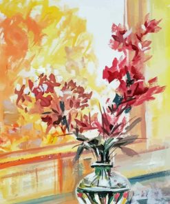 Abstract Flowers In Vase Diamond Painting