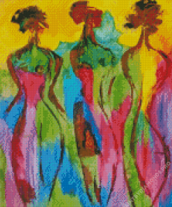 Abstract Three Women Diamond Painting