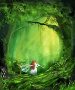 Aestehtic Fairy Forest Diamond Painting