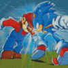 Aesthetic Mario And Sonic Diamond Painting