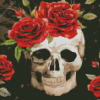 Aesthetic Skull And Roses Diamond Painting