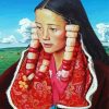 Aesthetic Tibet Girl Diamond Painting