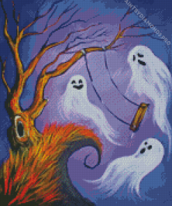 Aesthetic Ghosts Diamond Painting