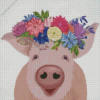 Animals With Flower Crown Diamond Painting