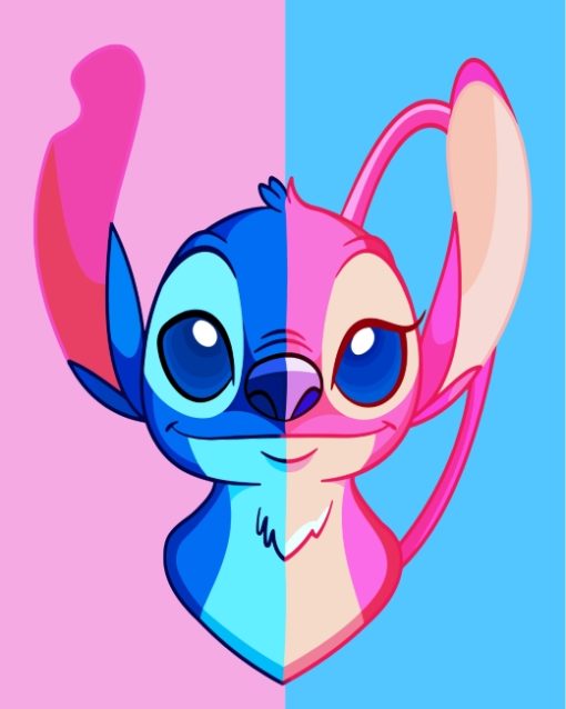 Baby Stitch And Angel Diamond Painting