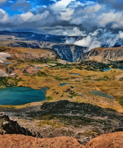 Beartooth Highway Landscape Diamond Painting