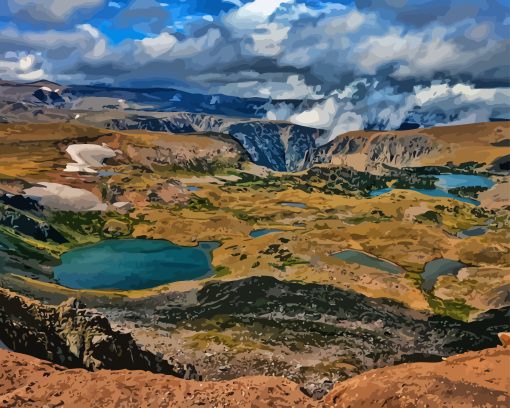 Beartooth Highway Landscape Diamond Painting