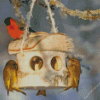 Birch Bird Feeder Diamond Painting