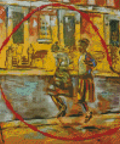 Black Children Playing Diamond Painting