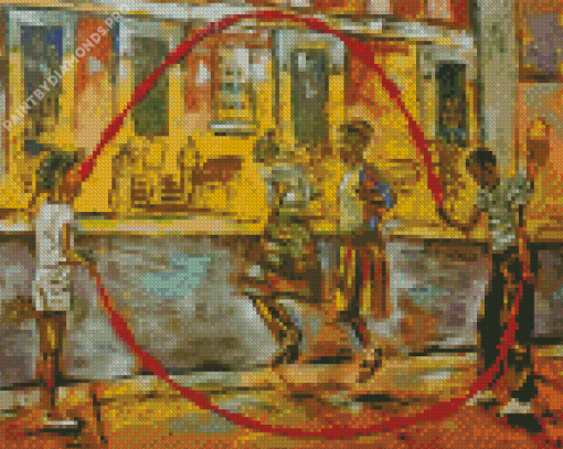 Black Children Playing Diamond Painting