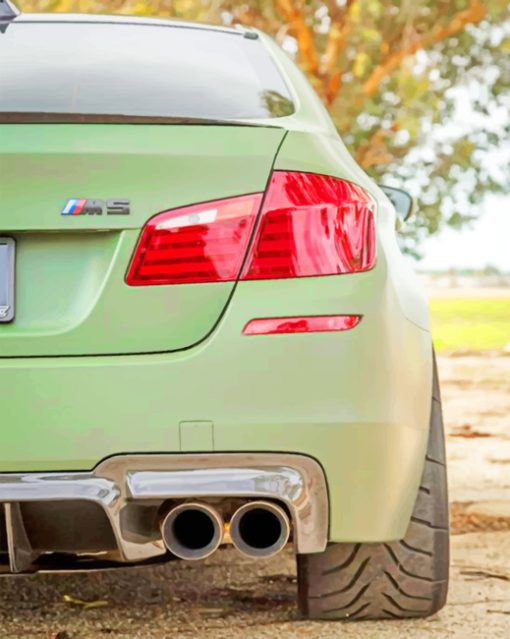 Bmw M5 Military Green Diamond Painting