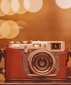 Brown Vintage Camera Diamond Painting