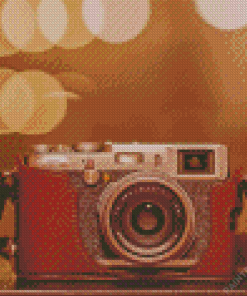 Brown Vintage Camera Diamond Painting