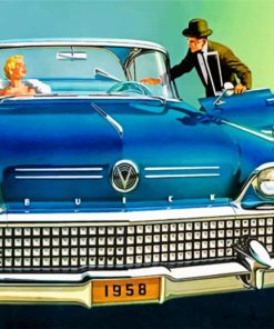 Buick Special Blue Diamond Painting