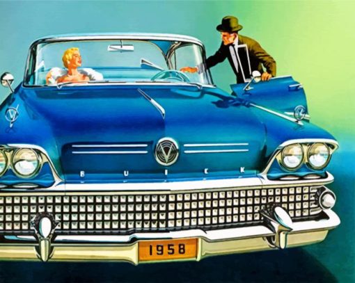 Buick Special Blue Diamond Painting