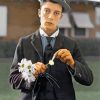 Buster Keaton And Flower Diamond Painting