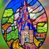 Castle Stained Glass Diamond Painting