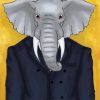 Classy Elephant In Suit Diamond Painting