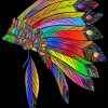 Colorful Indian Headdress Diamond Painting