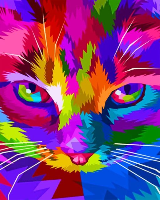 Colorful Cat Diamond Painting