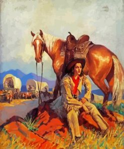 Cowgirl Art Diamond Painting